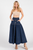Falda larga denim