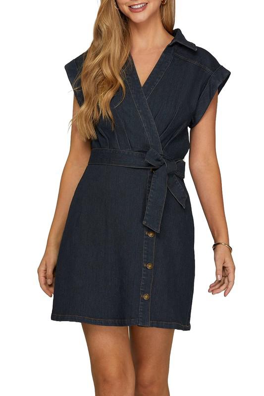 Vestido denim oscuro