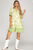 Vestido print floral verde