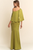 Vestido satín verde