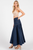 Falda larga denim