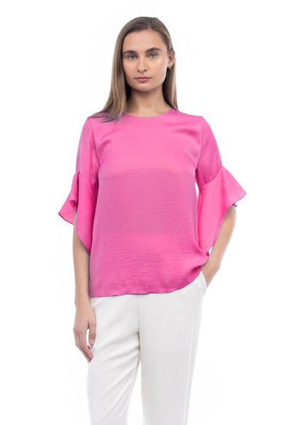 Blusa rosa mangas
