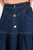 Falda larga denim