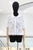 Camisa de tul blanca con flores