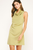 Vestido corto verde pistache