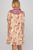 Vestido print floral rosa