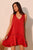 Vestido fluido rojo