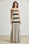 Vestido strapless rayas