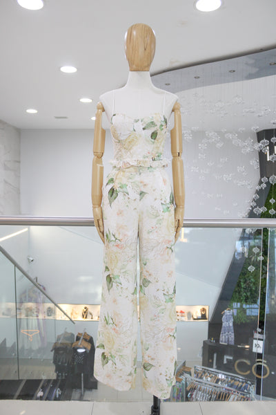 Conjunto ivory y verde