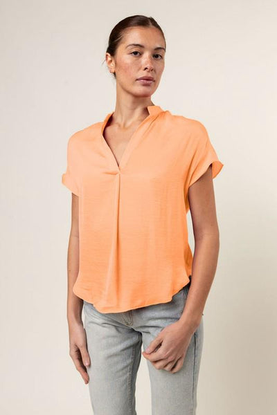 Blusa V melón