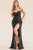 Vestido bustier negro