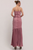 Vestido rosa plisado