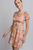 Vestido floral coral