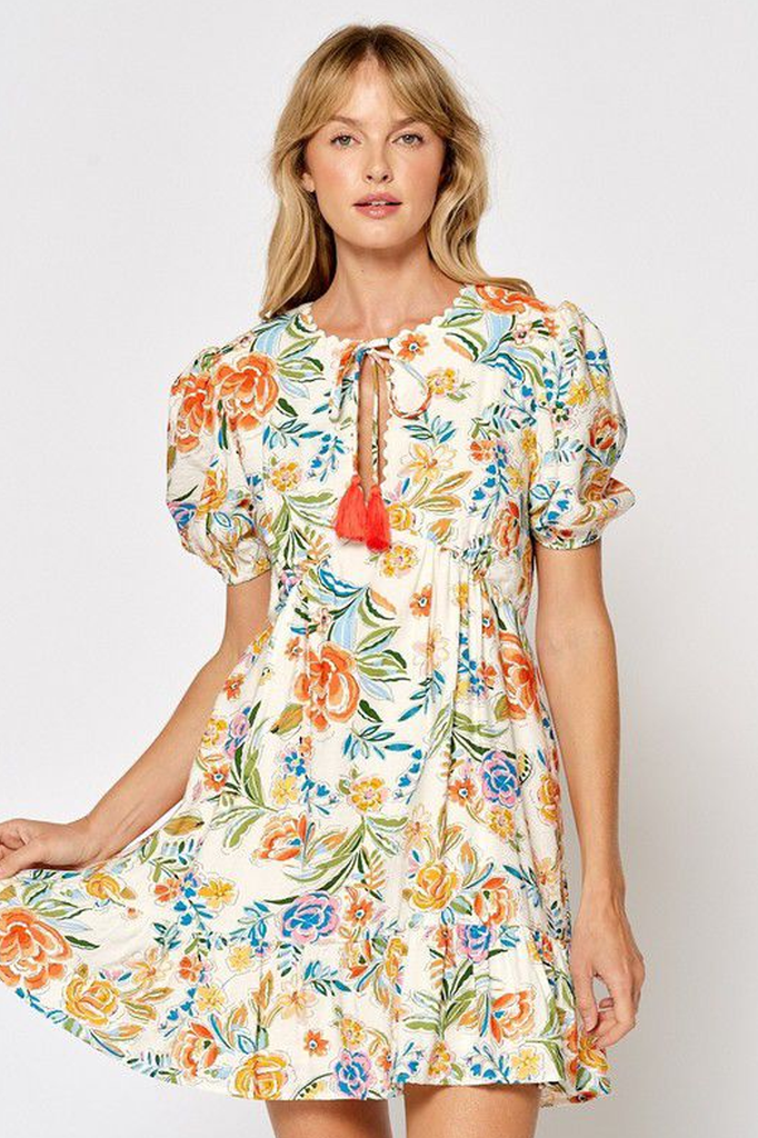 Vestido floral multi