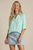 Blusa azul aqua