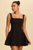 Vestido corto negro