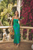Vestido flores verde y azul