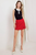 Falda short roja