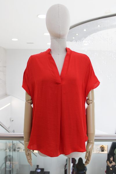 Blusa fluida roja
