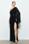 Vestido a un hombro negro