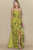 Vestido largo verde limón