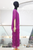Vestido seda italiana morado