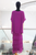 Vestido seda italiana morado