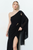Vestido a un hombro negro