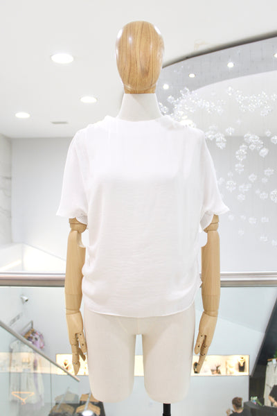 Blusa blanca pliegues