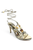 Tacones dorados con tiras