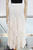 Falda midi beige de encaje