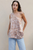 Blusa a un hombro café y beige