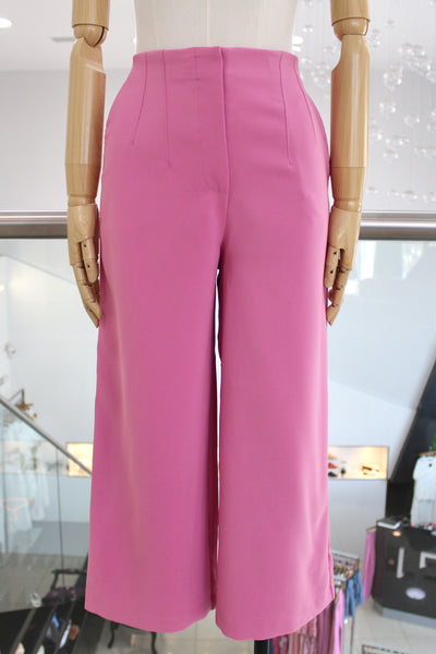 Pantalón culotte rosa