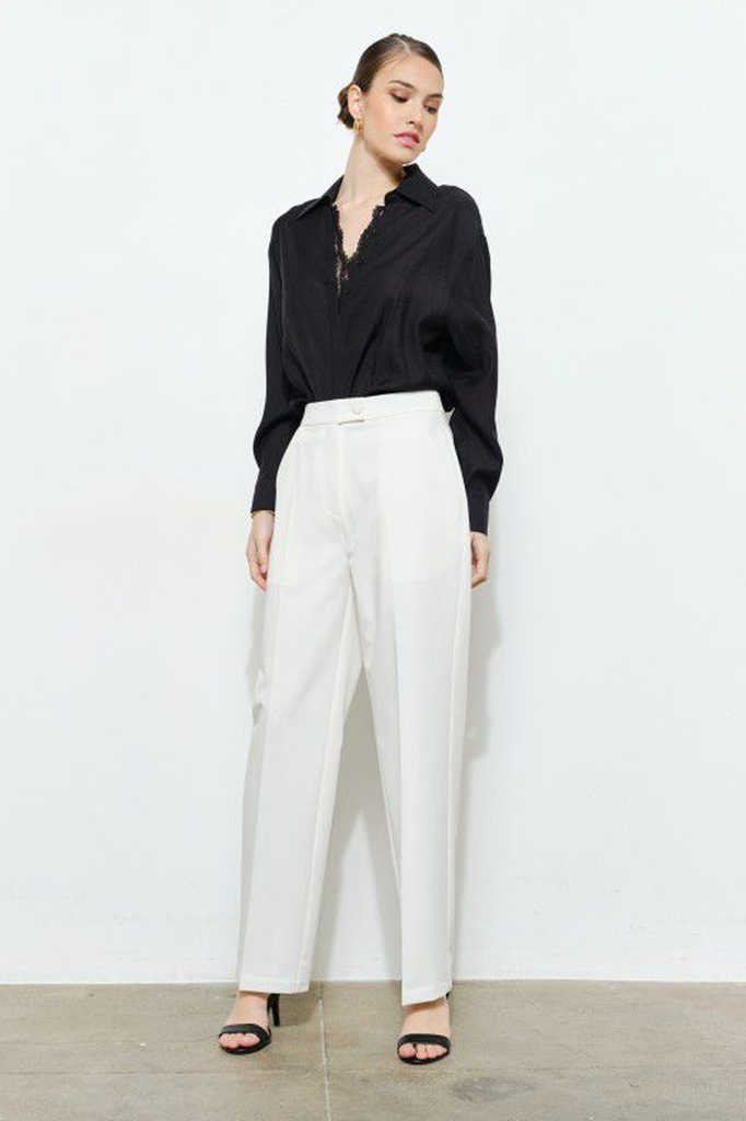 Pantalón de vestir blanco
