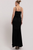 Vestido plisado negro