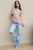 Blusa a un hombro café y beige