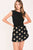 Conjunto polka dots negro