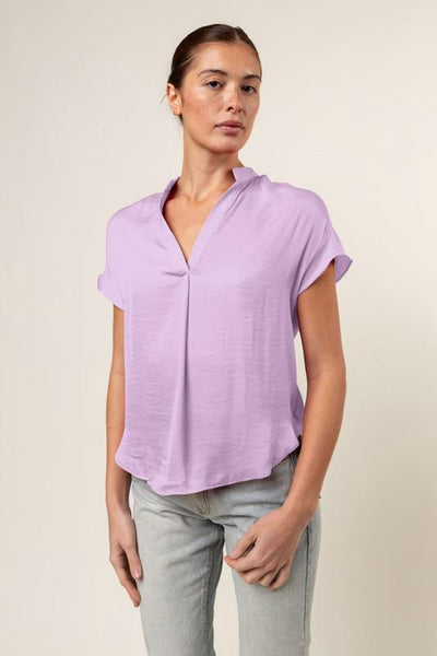 Blusa V lila