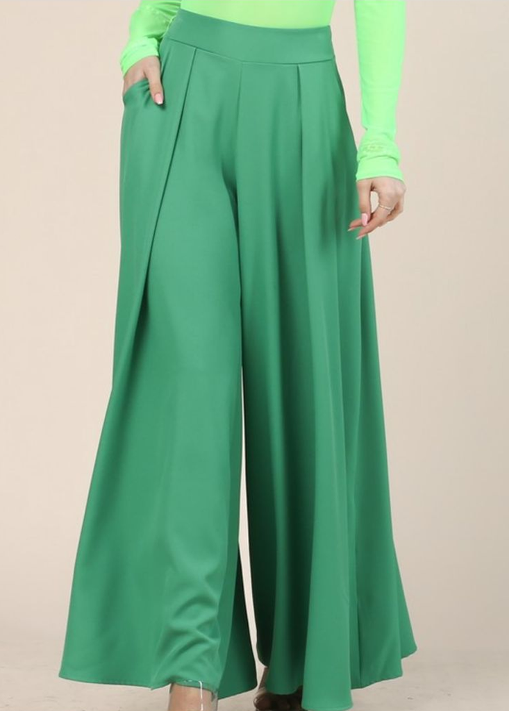 Pantalón amplio verde