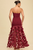 Vestido rojo strapless