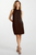 Vestido corto chocolate