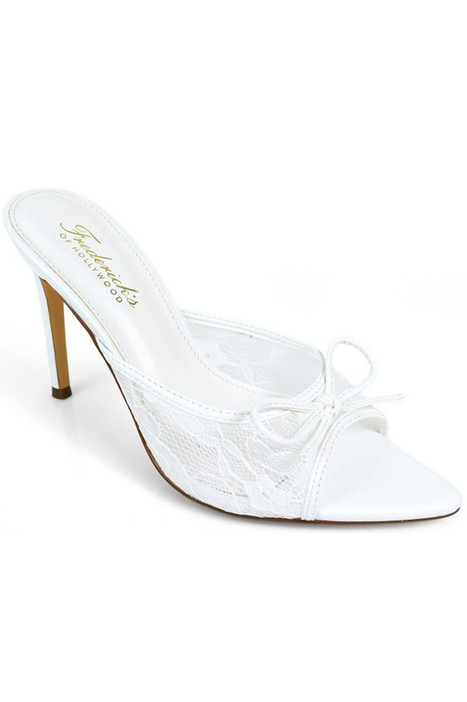 Tacones blancos encaje