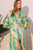 Vestido largo print verde