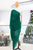 Vestido gasa verde pino 50/30%