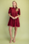Vestido batita vino