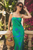 Vestido flores verde y azul