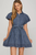 Vestido denim corto