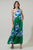 Vestido verde flores