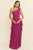 Vestido gasa fucsia