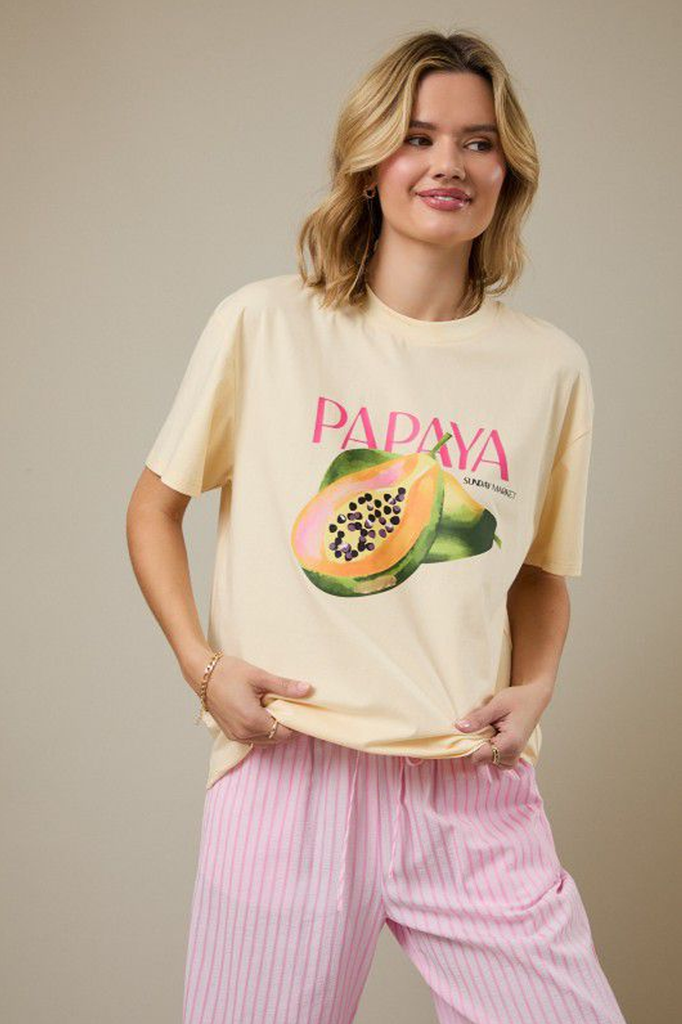T-shirt print Papaya
